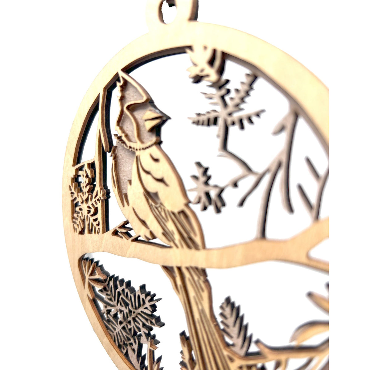 2-Layered Cardinal Memorial Ornament – Glowforge Shop