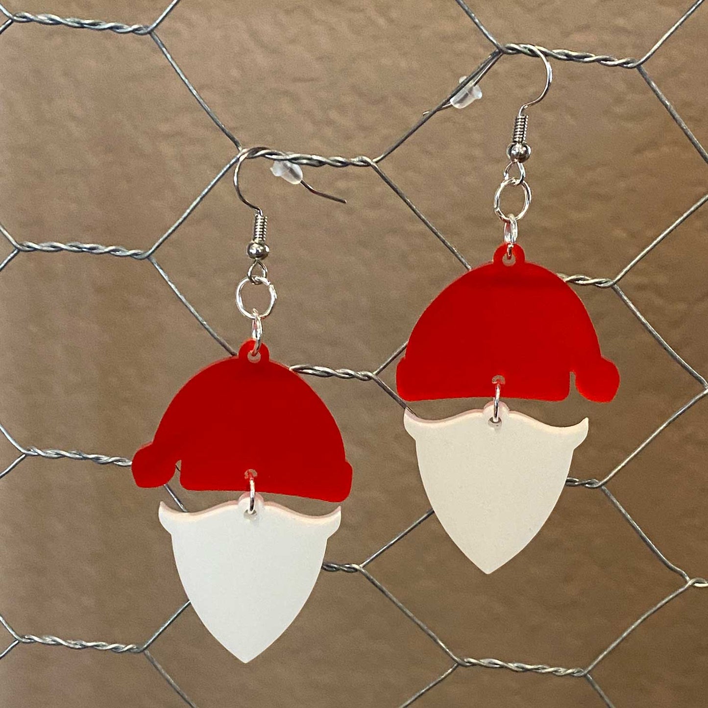 2-Part Santa Dangle Earrings - Glowforge