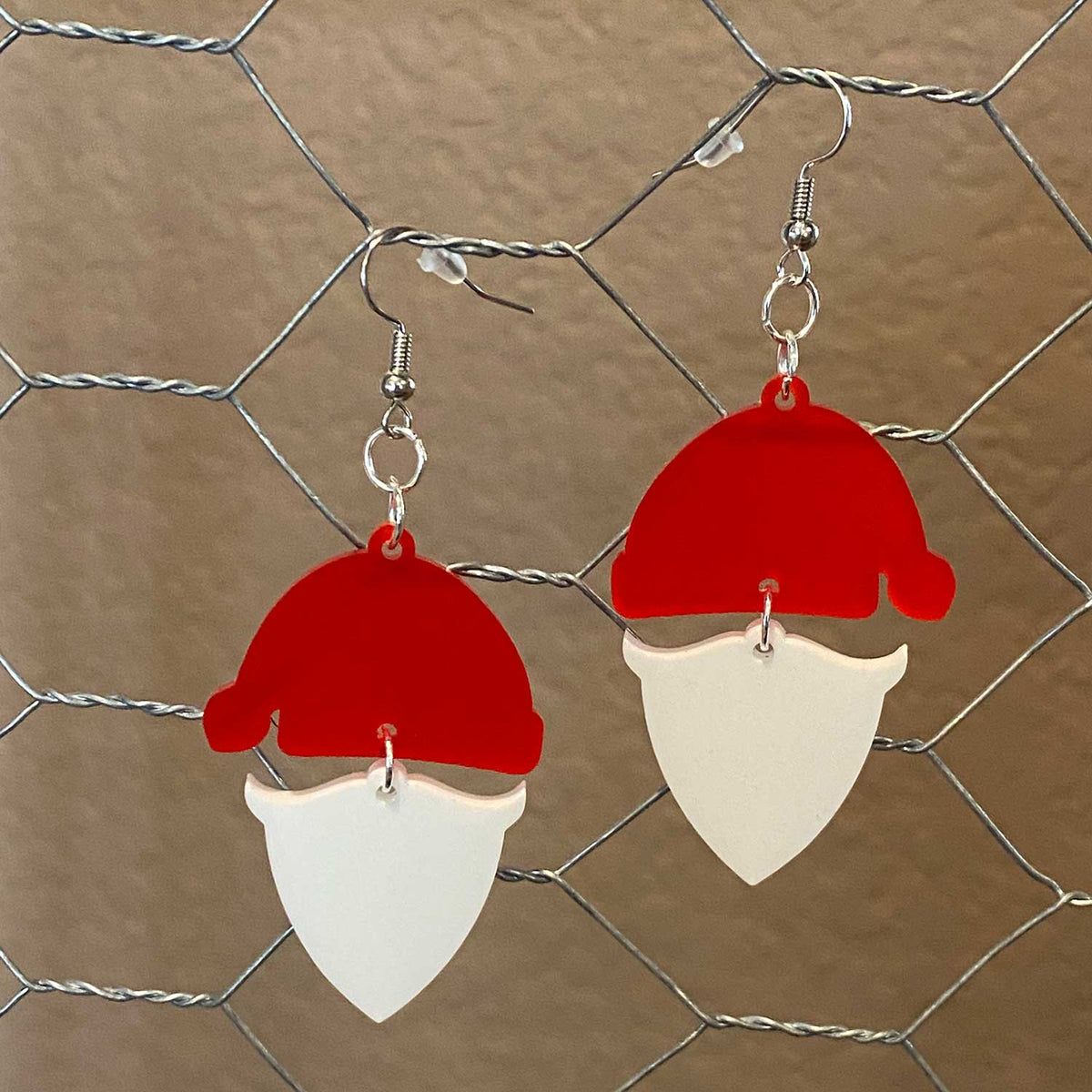2-Part Santa Dangle Earrings - Glowforge