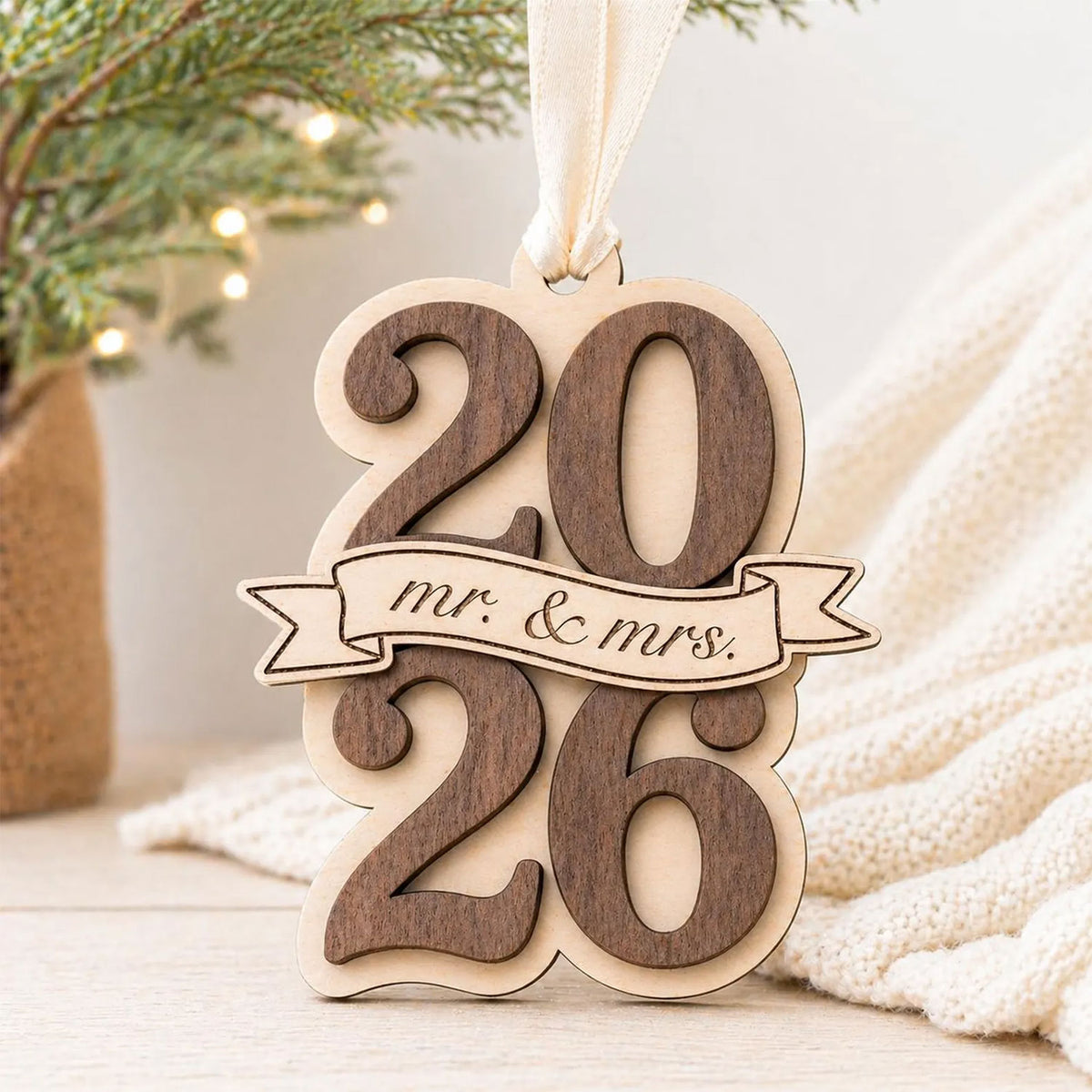 2026 Layered Wedding Ornament - Glowforge