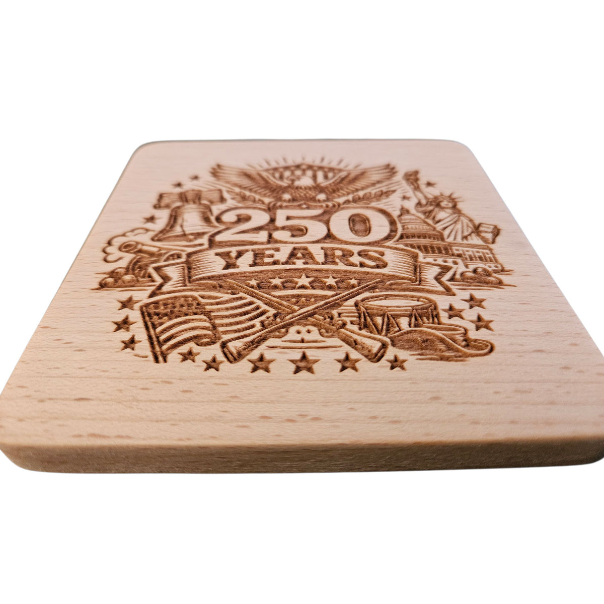 "250 Years" Coaster Design - Glowforge