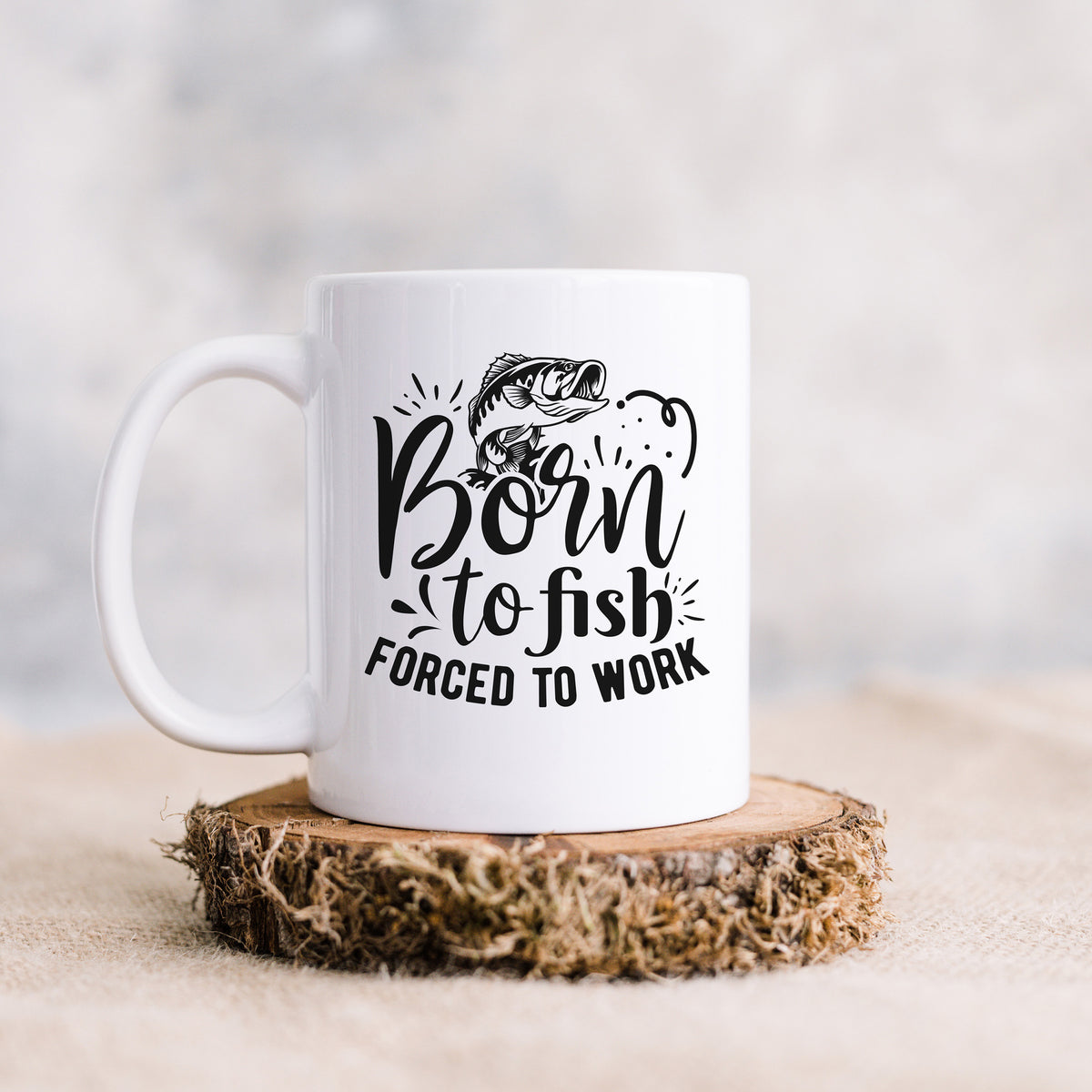 Born to Fish Forced to Work Graphic by tshirtdesign47 · Creative