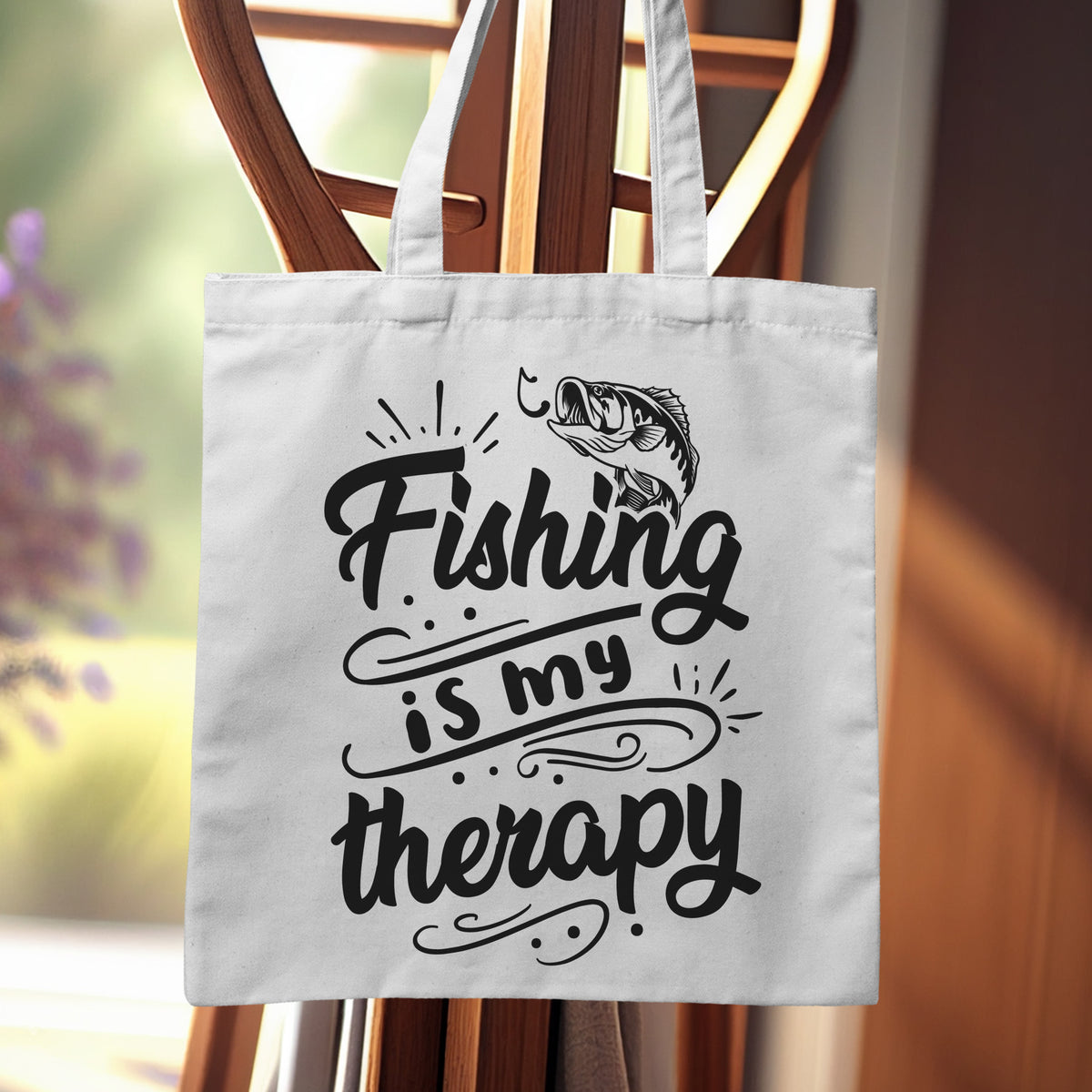 "Fishing Is My Therapy" Graphic - Glowforge