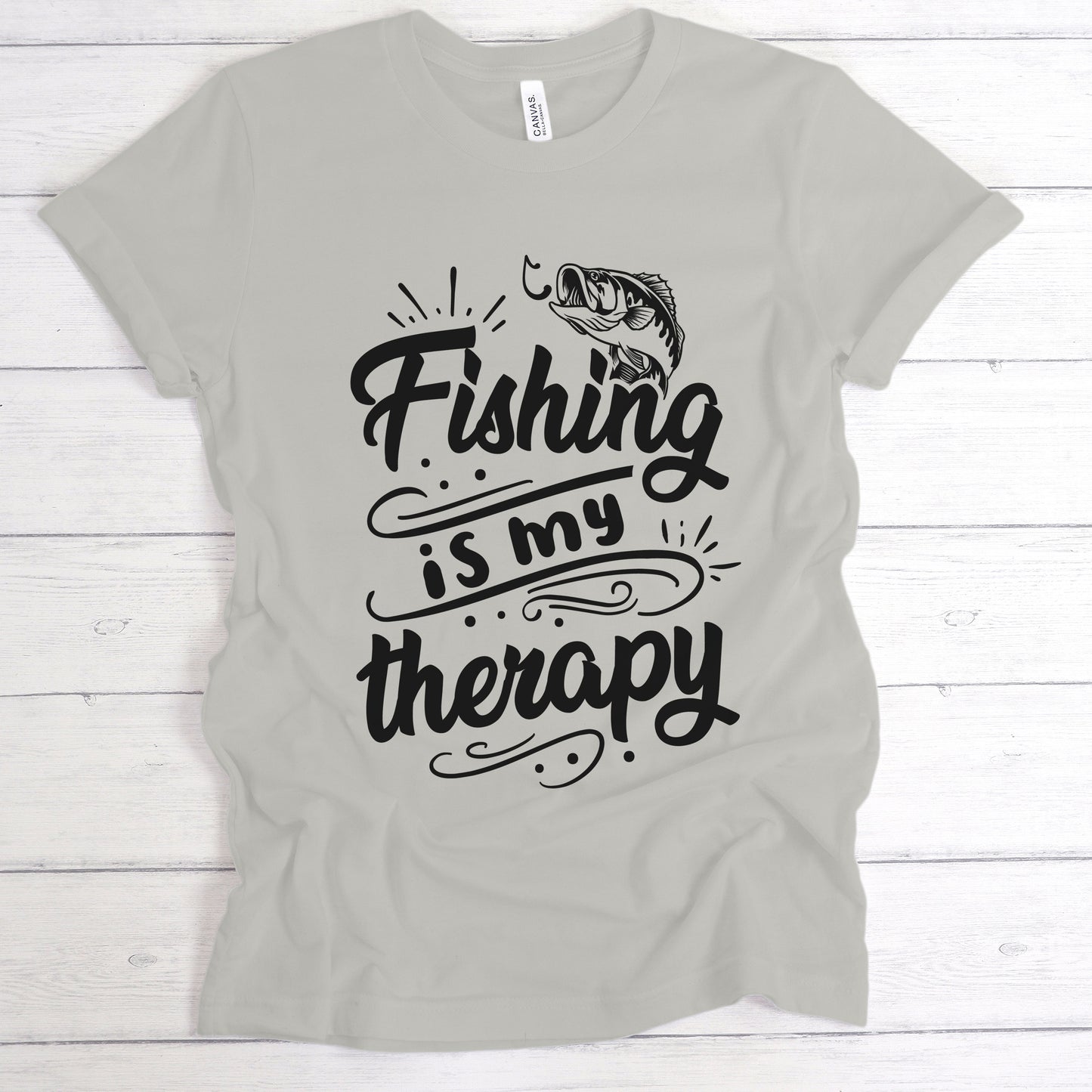 "Fishing Is My Therapy" Graphic