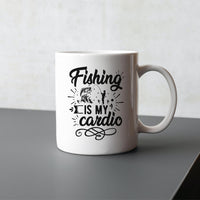"Fishing Is My Cardio" Graphic