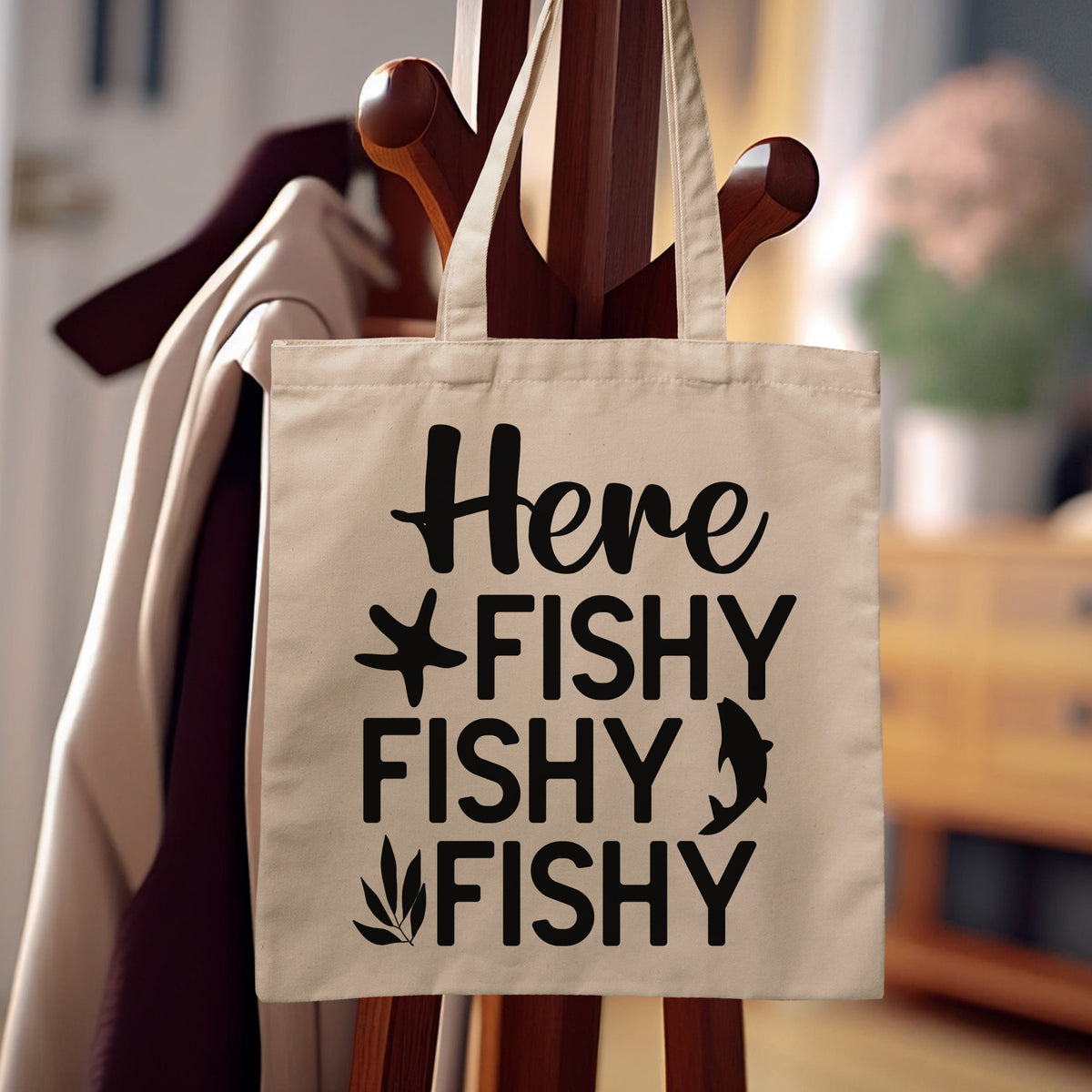 Here Fishy Fishy Fishy Graphic – Glowforge Shop