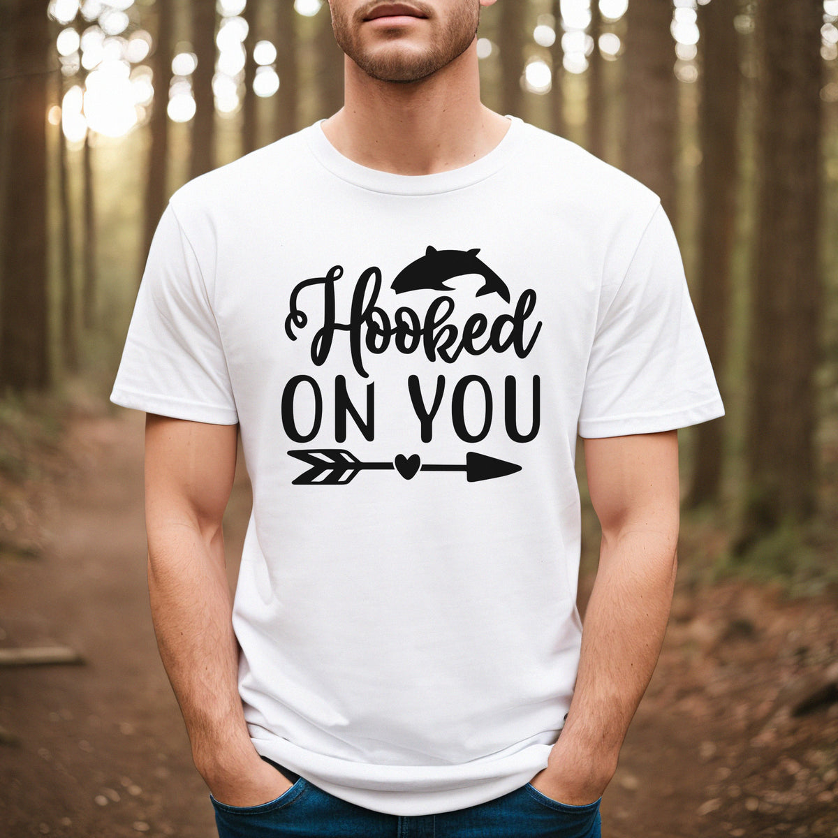 "Hooked On You" Graphic - Glowforge