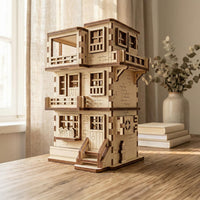 3-Story Modern Townhouse - Stylish Miniature Architecture Model - Glowforge