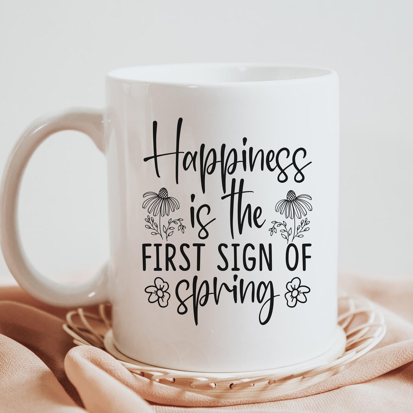 "Happiness Is The First Sign Of Spring" Graphic