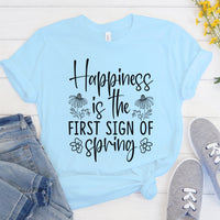 "Happiness Is The First Sign Of Spring" Graphic