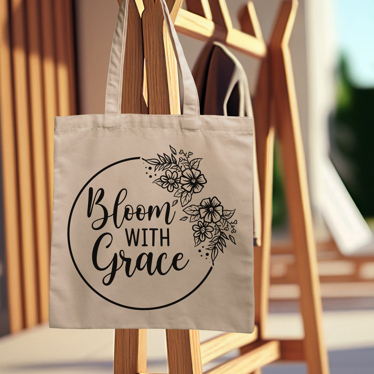 "Bloom With Grace With Flowers" Graphic - Glowforge