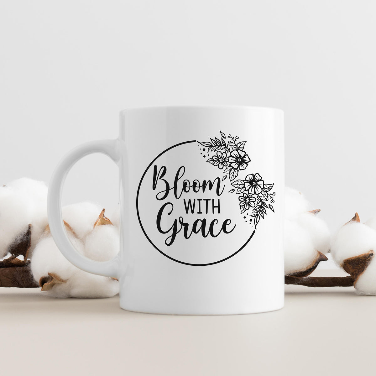 "Bloom With Grace With Flowers" Graphic - Glowforge