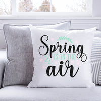 "Spring Is In The Air" With Flowers Graphic