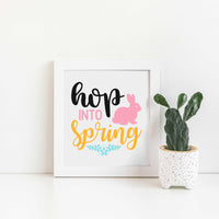 "Hop Into Spring" Graphic