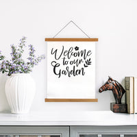 "Welcome To Our Garden" Graphic