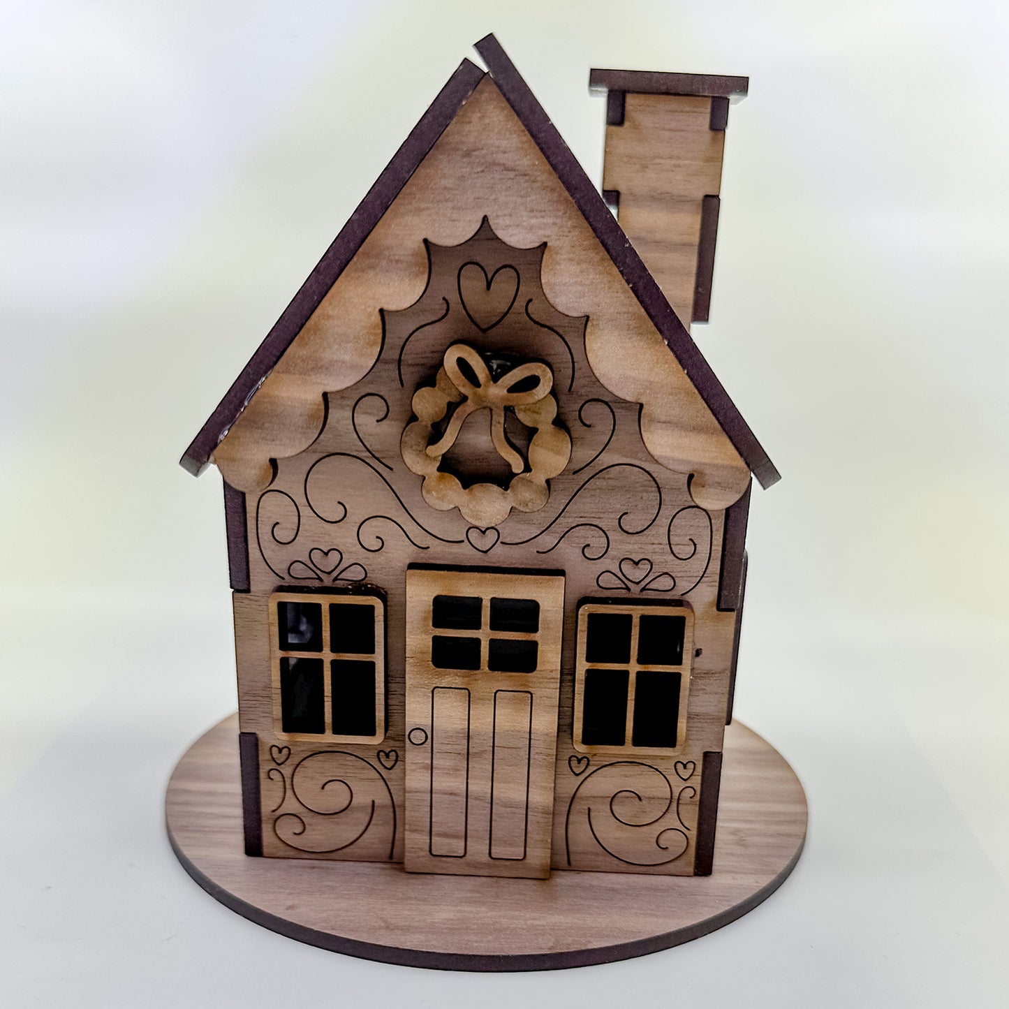 3D Gingerbread House Christmas Village House Large Christmas Ornament