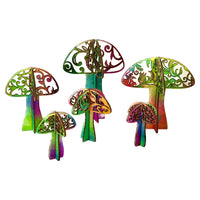 3D Mushroom Shelf Sitters (Set of 5)