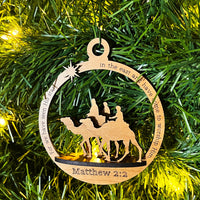 3 Wise Men 3D Christmas Ornament