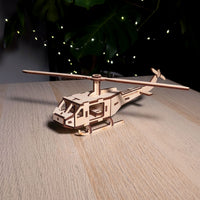 3D Helicopter Model with Moving Rotors - Glowforge