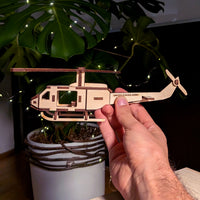 3D Helicopter Model with Moving Rotors - Glowforge