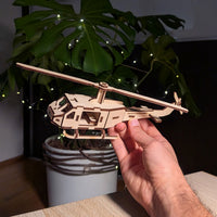 3D Helicopter Model with Moving Rotors - Glowforge