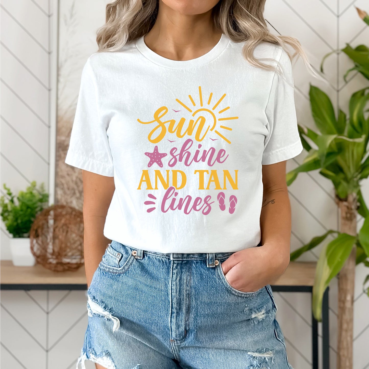 "Sunshine And Tan Lines" Graphic