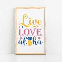 "Live Love Aloha" Graphic - Glowforge