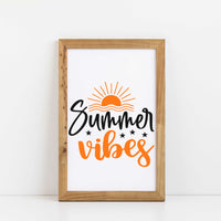 "Summer Vibes" With Sun Graphic