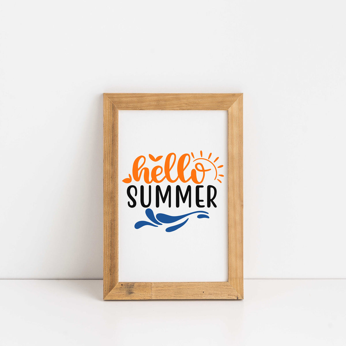 "Hello Summer" With Sun Graphic - Glowforge