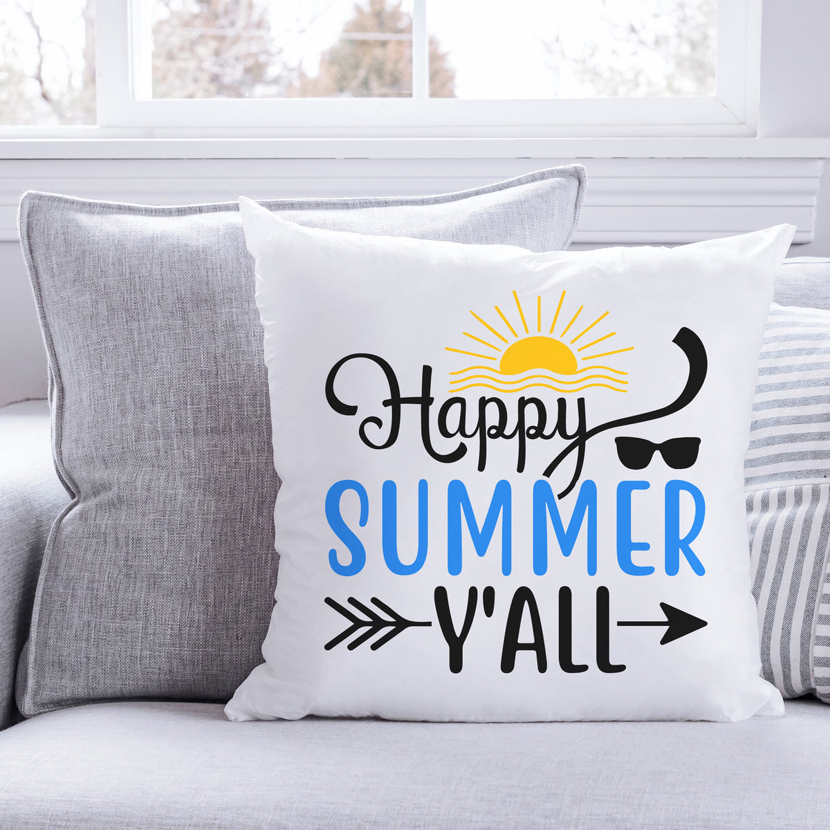 "Happy Summer Y'all" Graphic - Glowforge