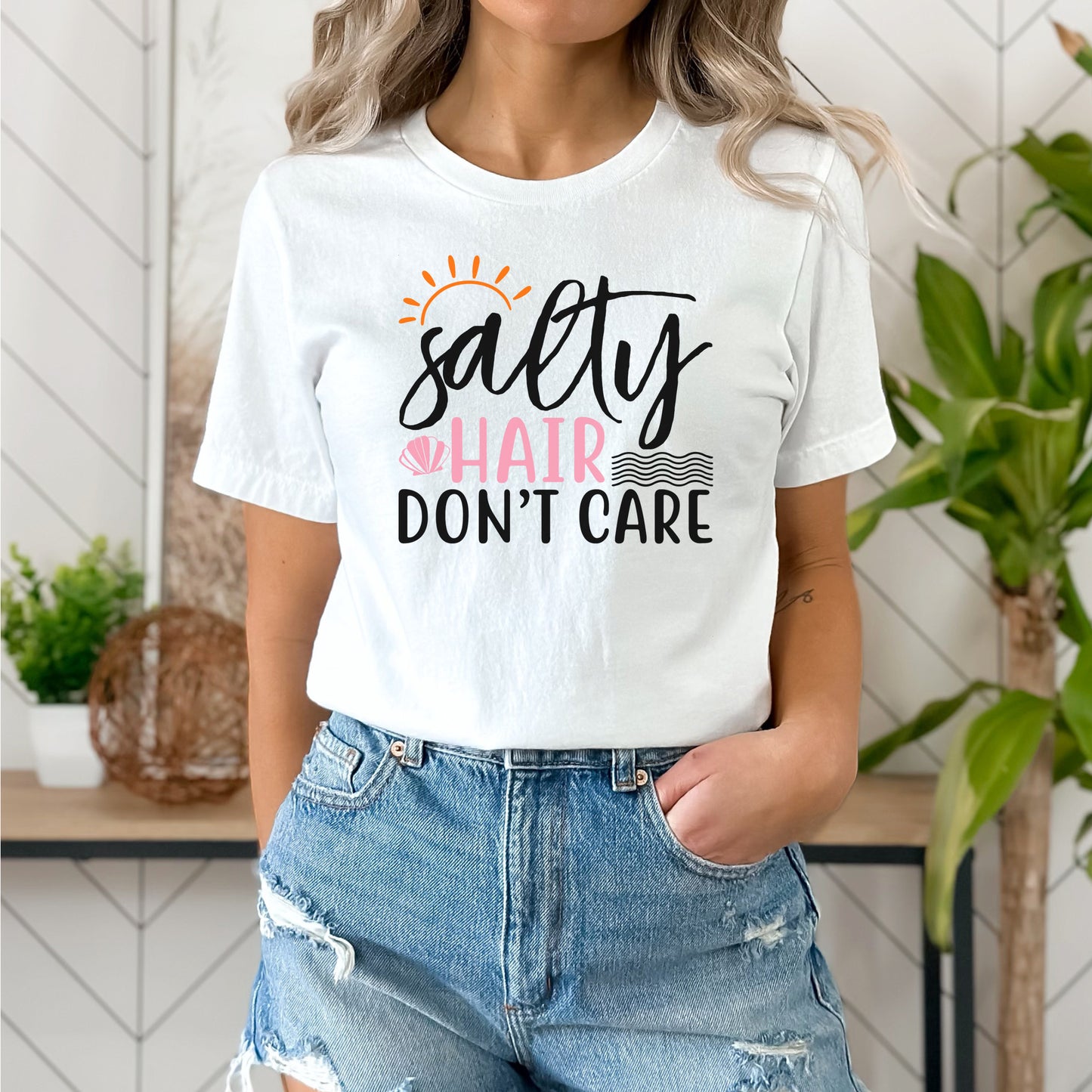"Salty Hair Don't Care" Graphic