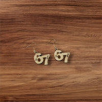 6 7 (Six Seven) Dangle Earrings - Glowforge