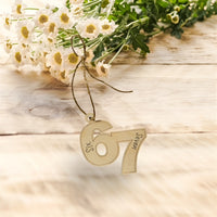 67 Christmas Ornament - Glowforge - Glowforge