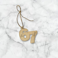 67 Christmas Ornament - Glowforge - Glowforge 