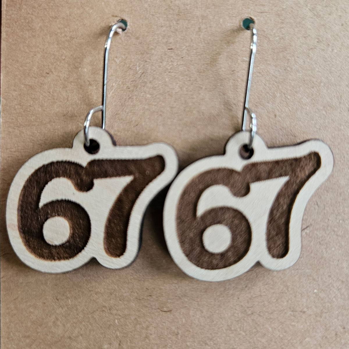 67 Earrings - Glowforge