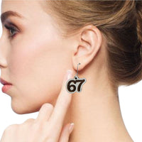 67 Earrings - Glowforge