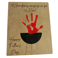 Amazing Grandpa is Rare Handprint Grill Father's Day Sign
