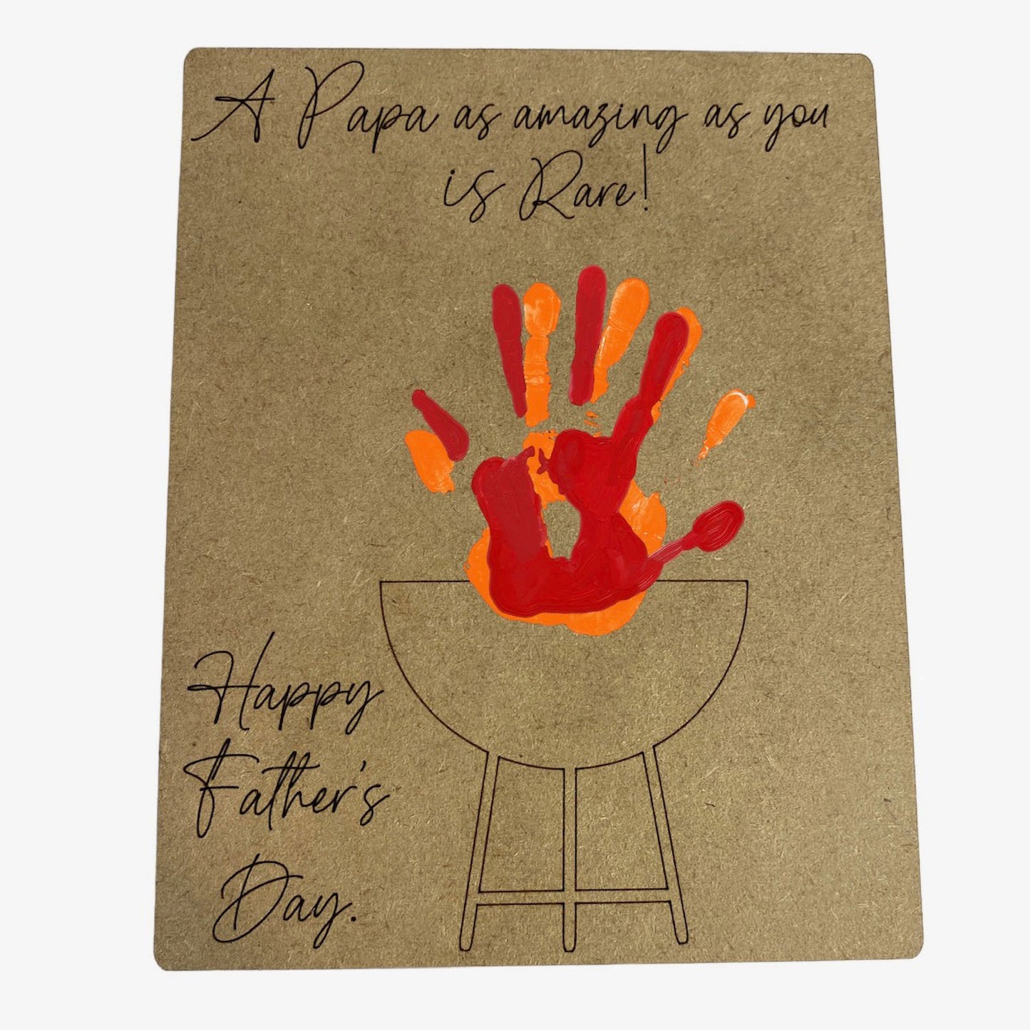 Amazing Papa is Rare Handprint Grill Father's Day Sign