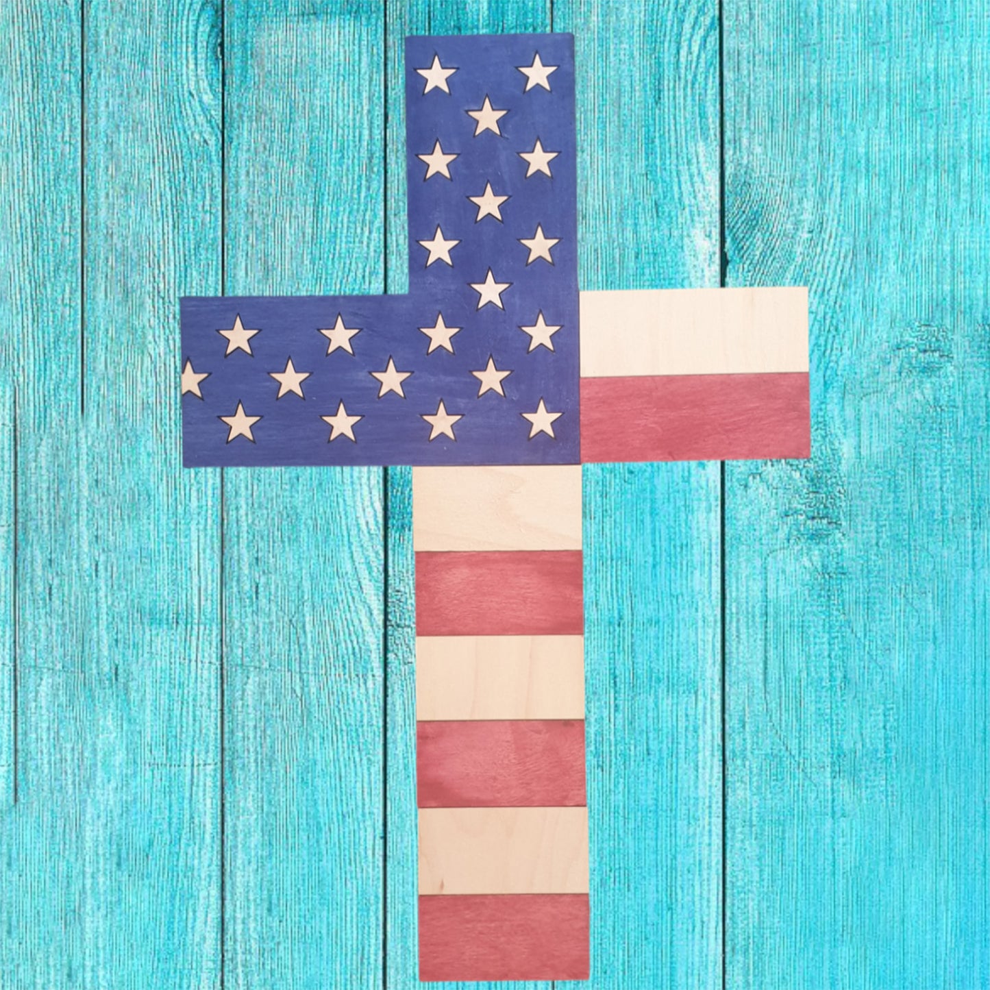 American Flag Cross - Patriotic Cross Décor