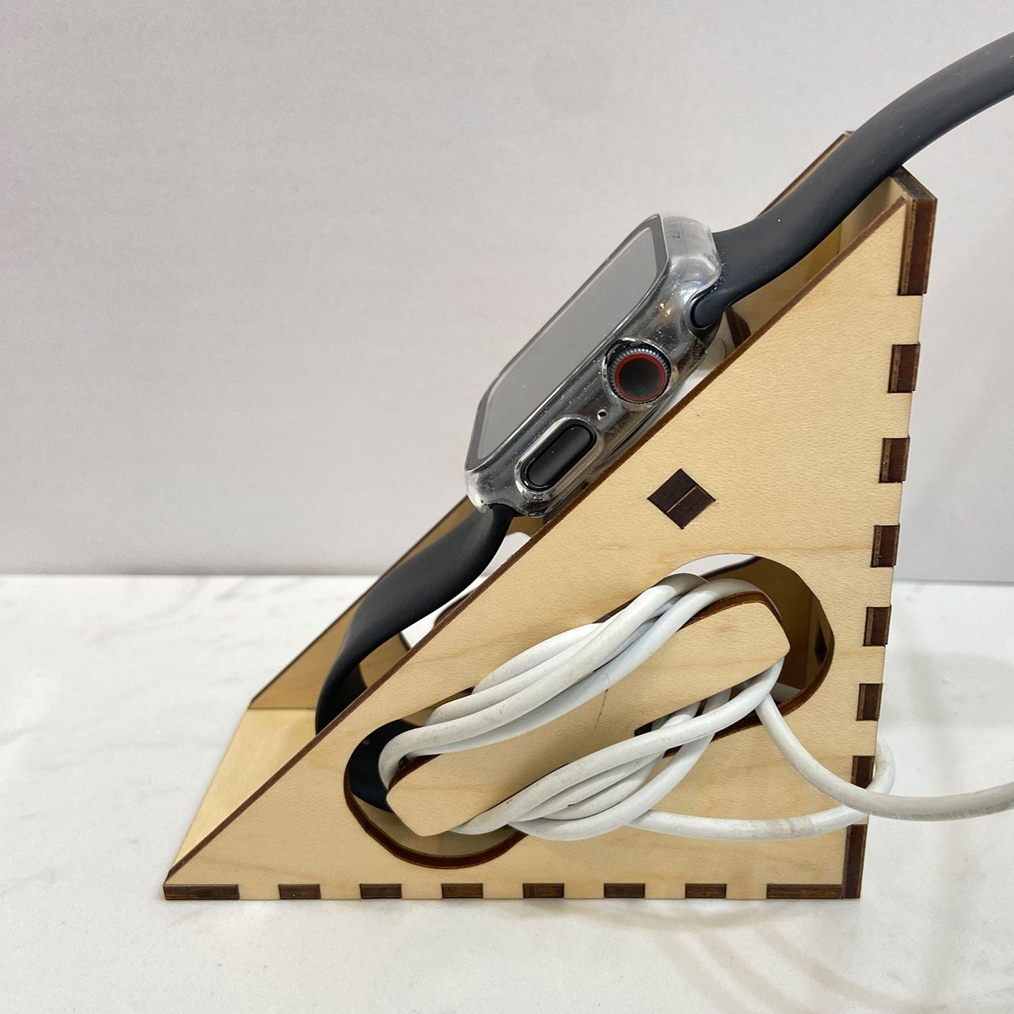 Apple Watch Charging Station with Cord Caddy