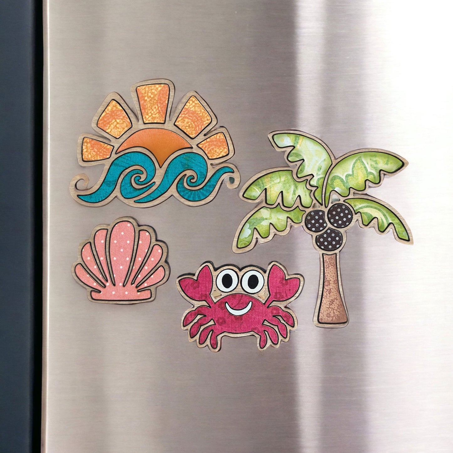 Beach-Themed Magnet Collection (Set of 4)