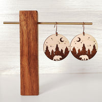 Bear Forest Earrings - Wildlife Earrings