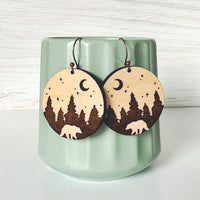 Bear Forest Earrings - Wildlife Earrings