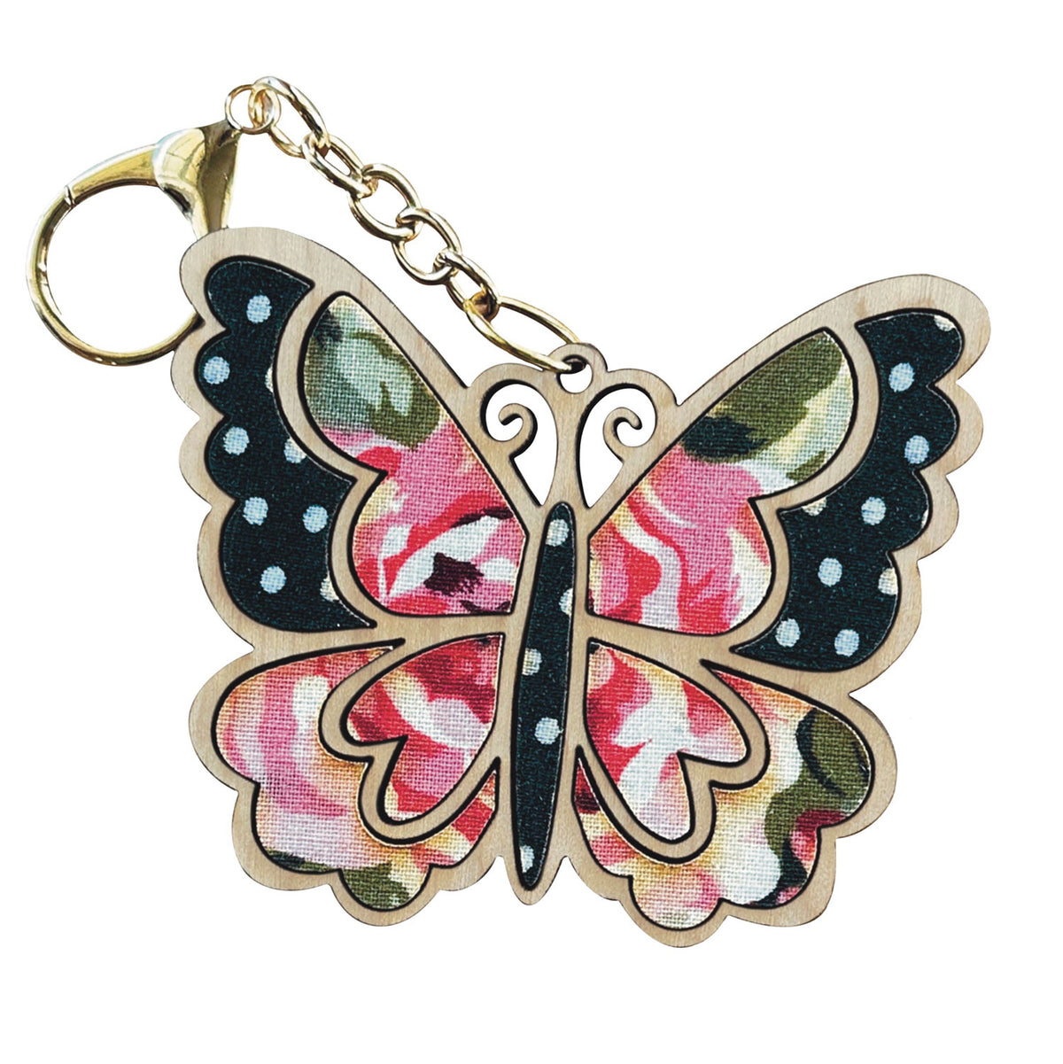 Beautiful Butterfly Keychain - Bag Tag – Glowforge Shop