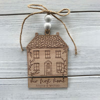Beautiful First Home Christmas Ornament - Personalized Holiday Ornament