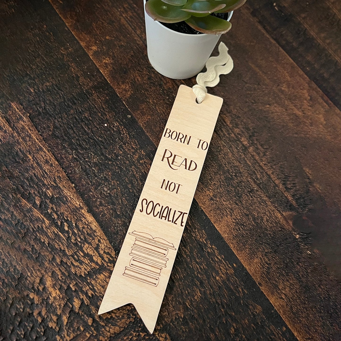 Born to Read Not Socialize Bookmark