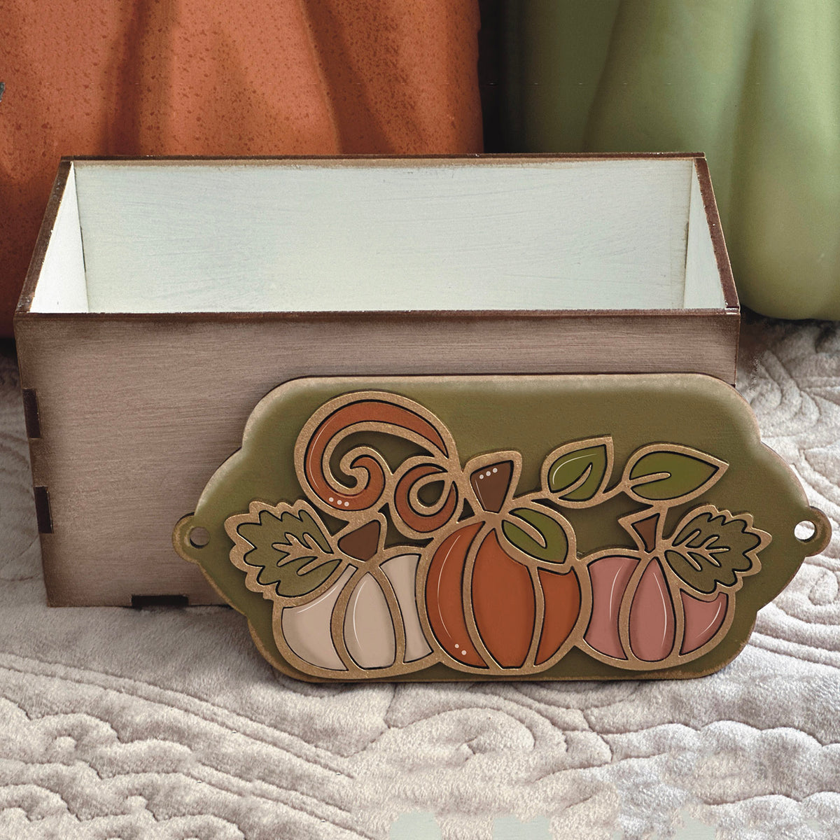 Box Design with Pumpkin Fall Tag – Glowforge Shop