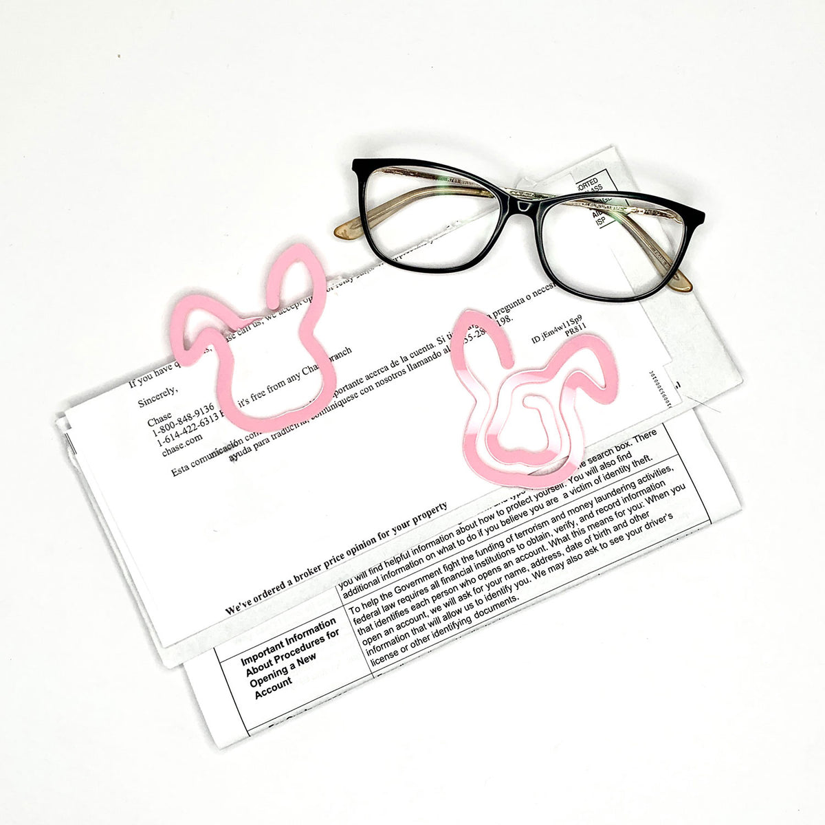 Bunny-Shaped Bookmark - Paperclip - Snack Bag Closure – Glowforge Shop