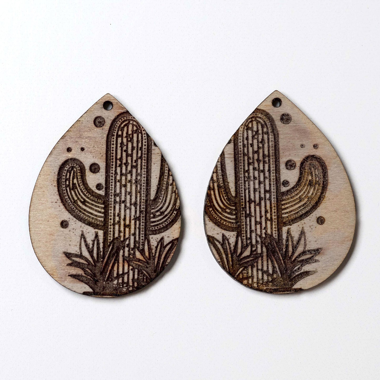 Cactus Dangle Drop Earrings - Saguaro Cactus  Earrings