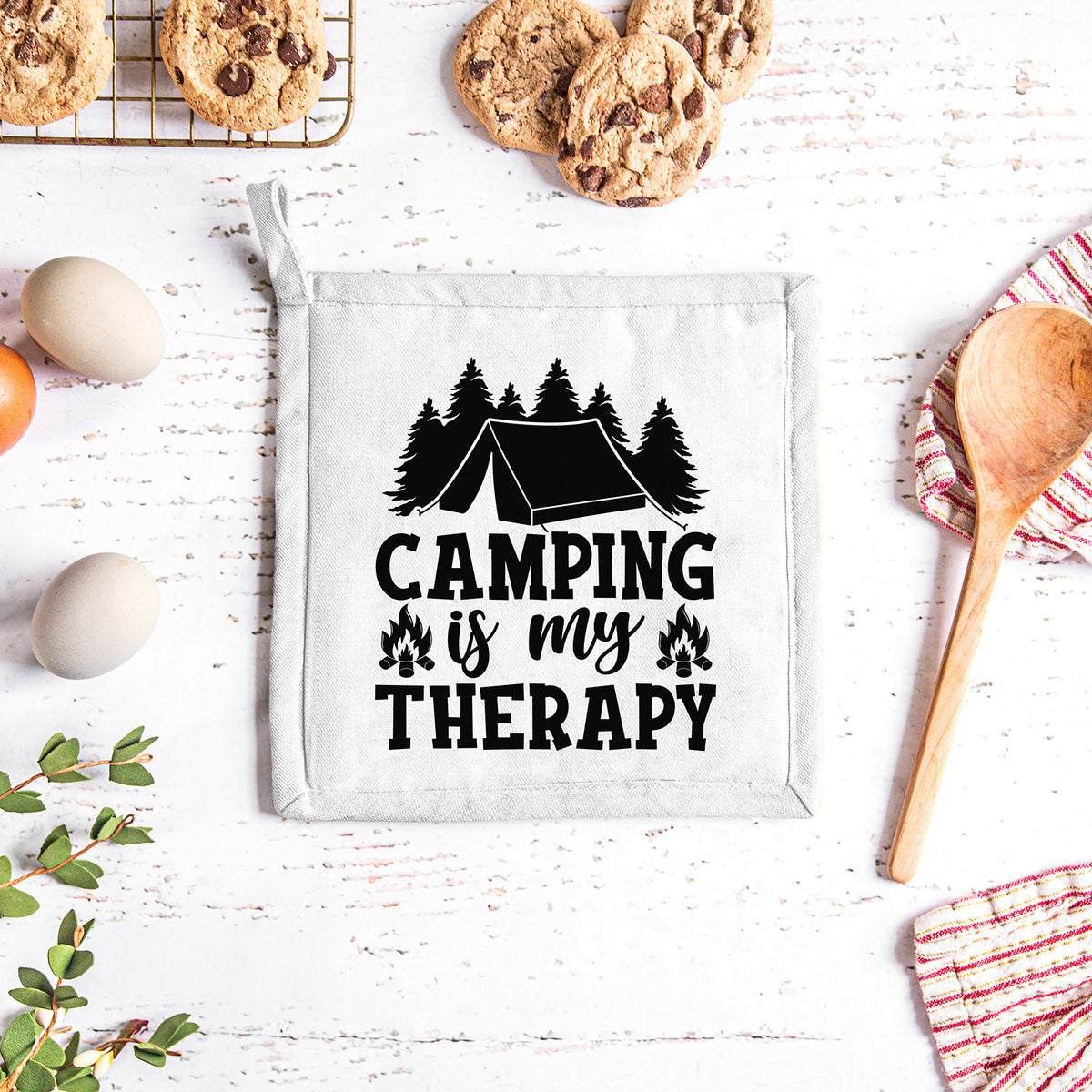 "Camping Is My Therapy" Graphic - Glowforge